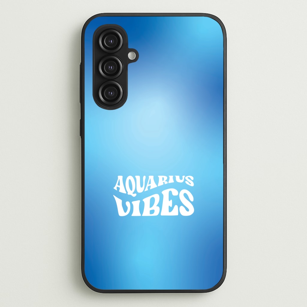 Aquarius Vibes Gradient Zodiac Galaxy S23FE Case