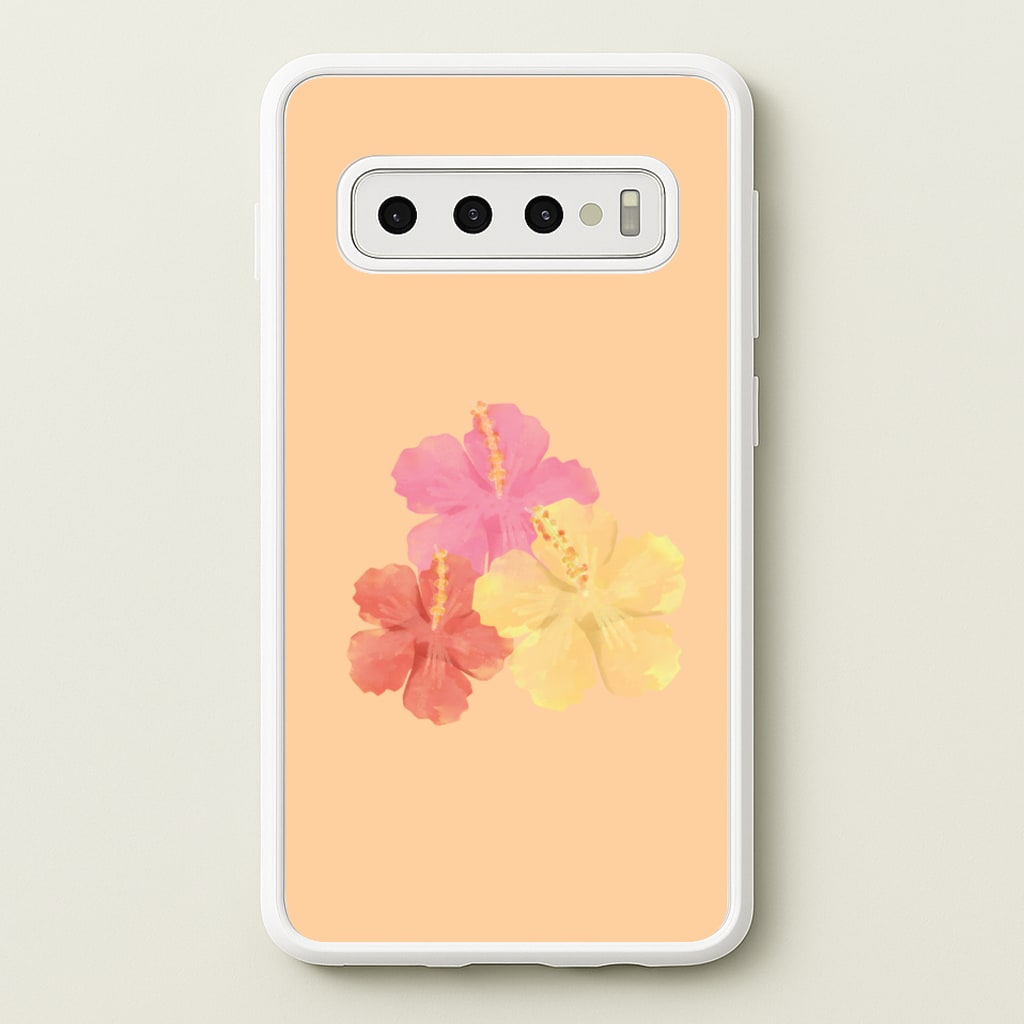 Hibiscus Sunset Galaxy S10 Case