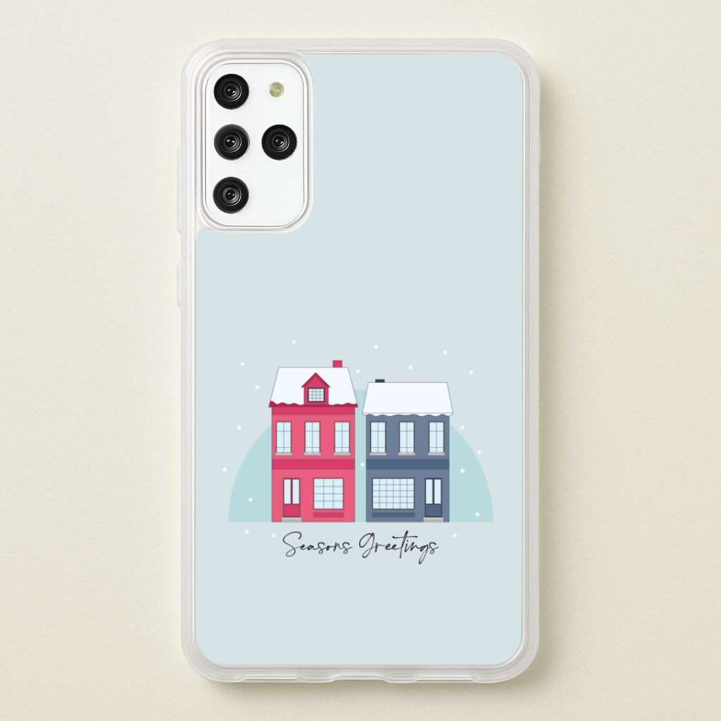 Seasons Greetings Winter Townhouses Galaxy S20 Plus Case