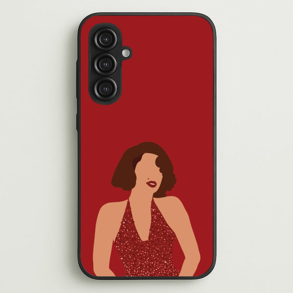 Red Sparkly Dress Galaxy S23FE Case