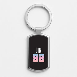 Jin 92 Silver Metal Keyring