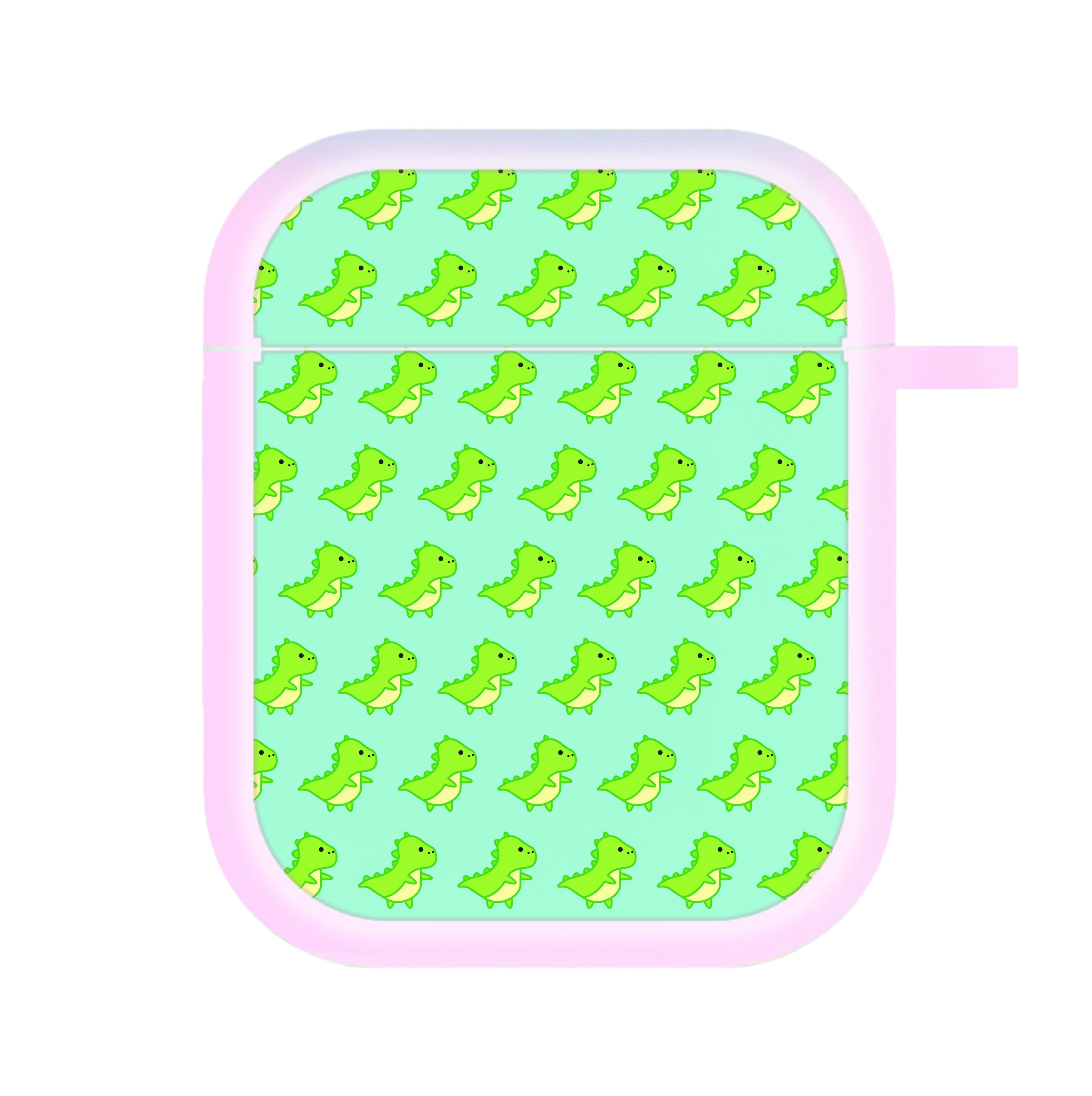 Green Dinosaurs Pattern - Dinosaurs AirPods Case