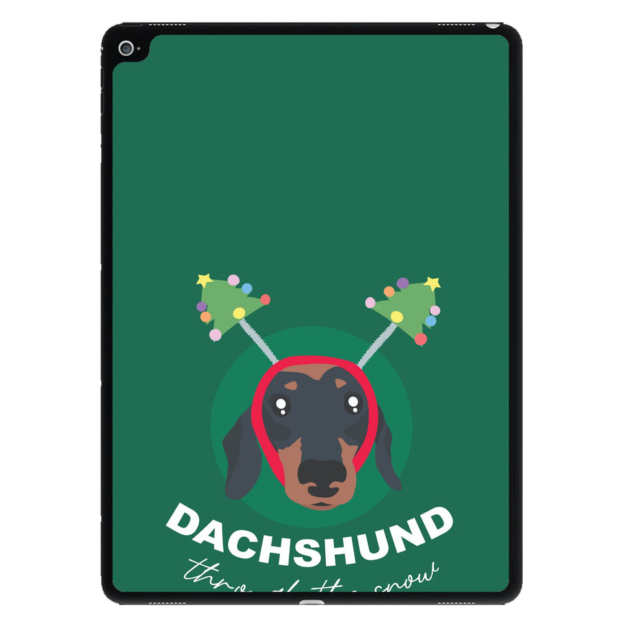 Dachshund Through The Snow iPad Case