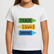 Teach, Love, Inspire Kids T-Shirt 3