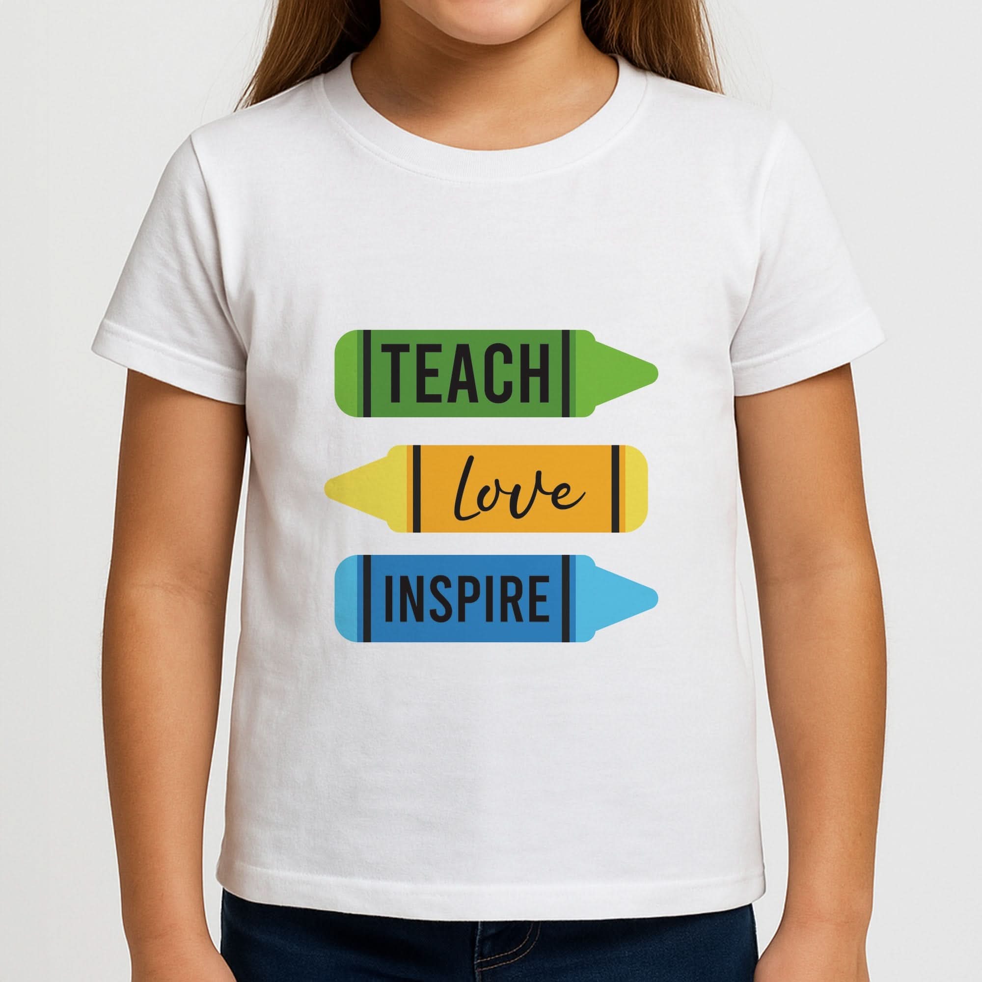 Teach, Love, Inspire Girls T-Shirt