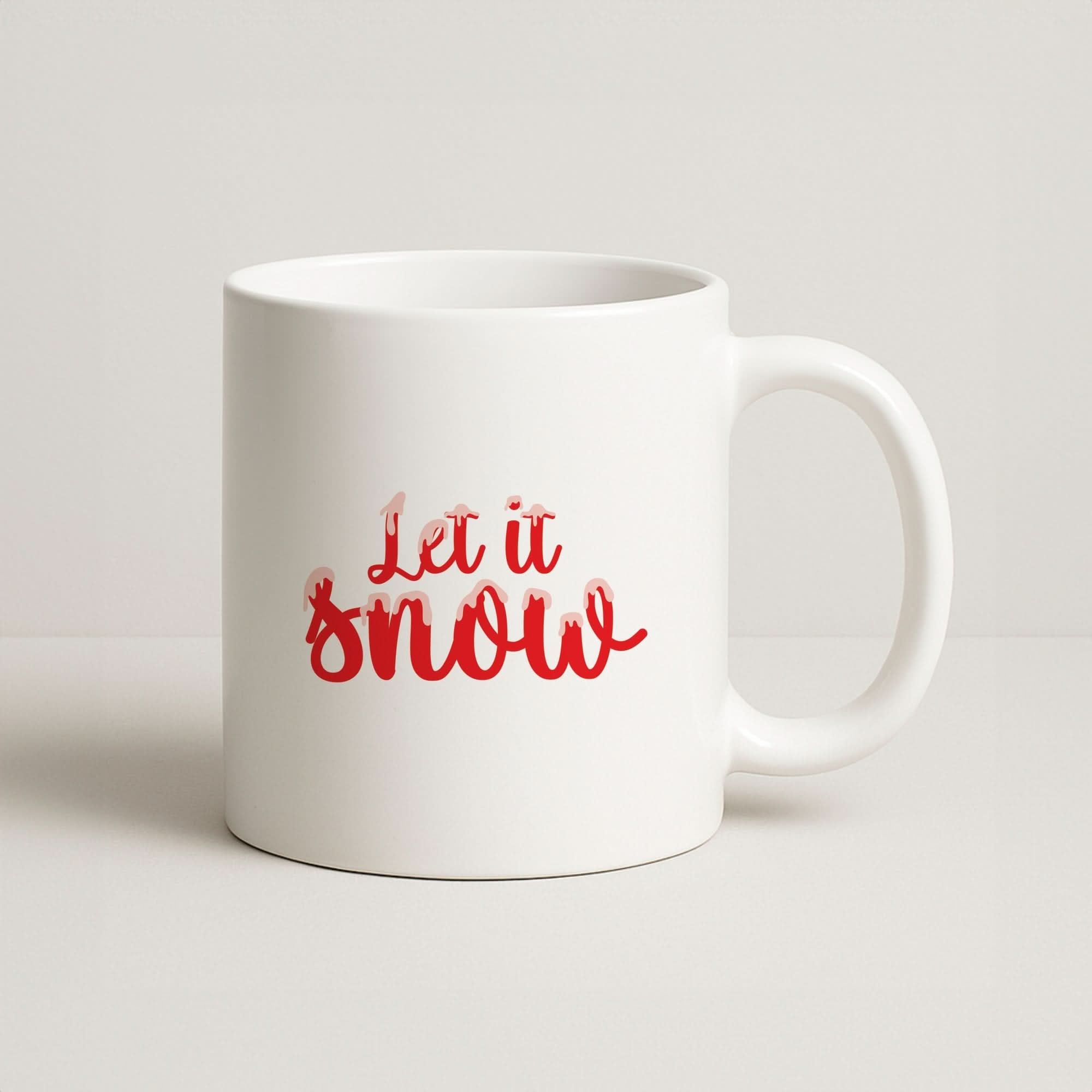 Let It Snow Snowflakes Coffee Mug
