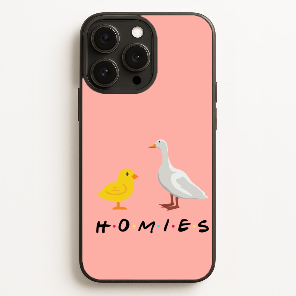Homies Chick And Duck Phone Case for iPhone, Samsung Galaxy and Google Pixel