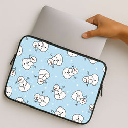 Cartoon Snowmen Pattern MacBook Cover