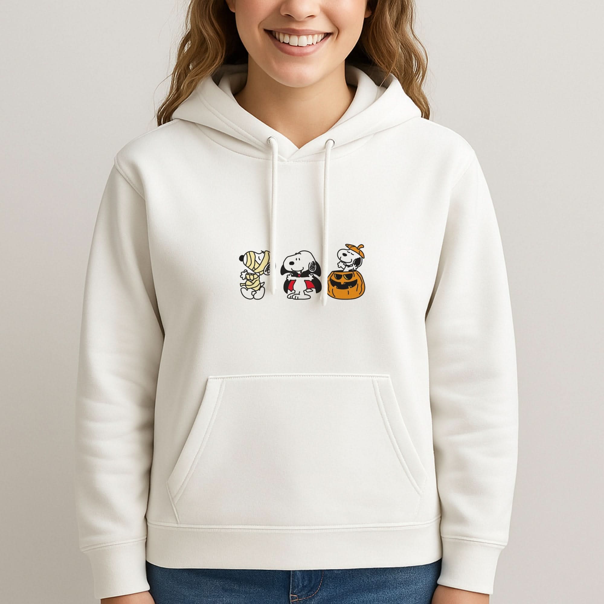 Cartoon Beagle Halloween Costumes Womans Hooded Sweatshirt