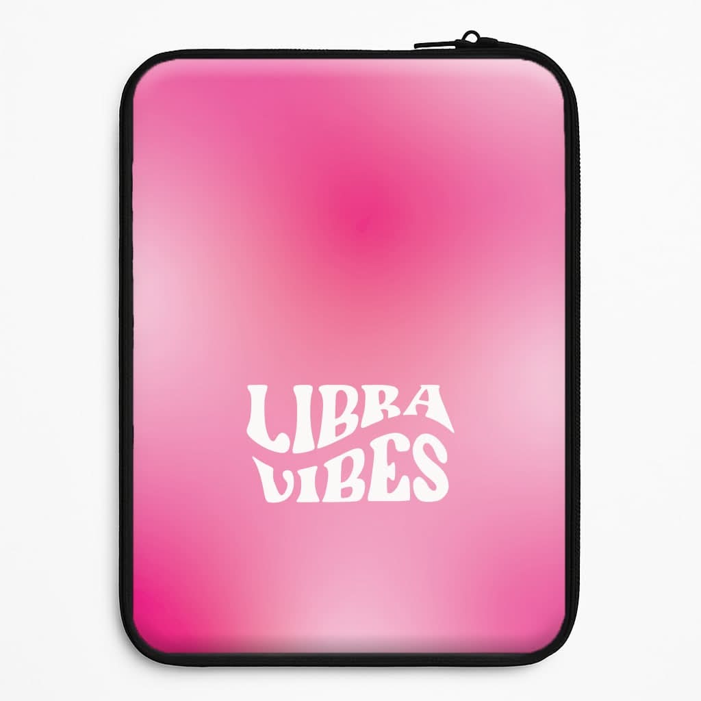 Libra Vibes Gradient Zodiac Laptop Sleeve