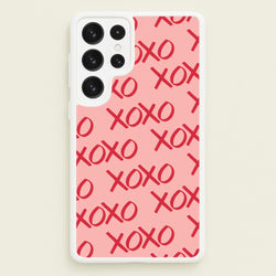 XOXO Pattern Galaxy S22 Ultra Case