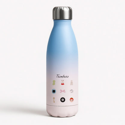 Trinkets Blue Water Bottle