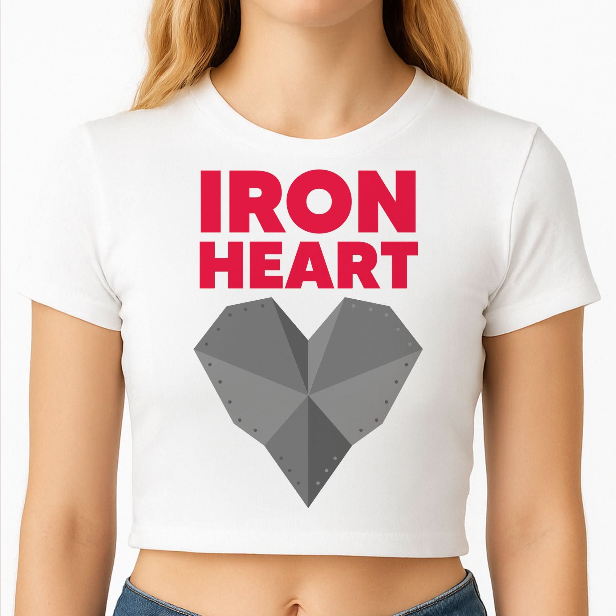 Metal Heart Crop Top
