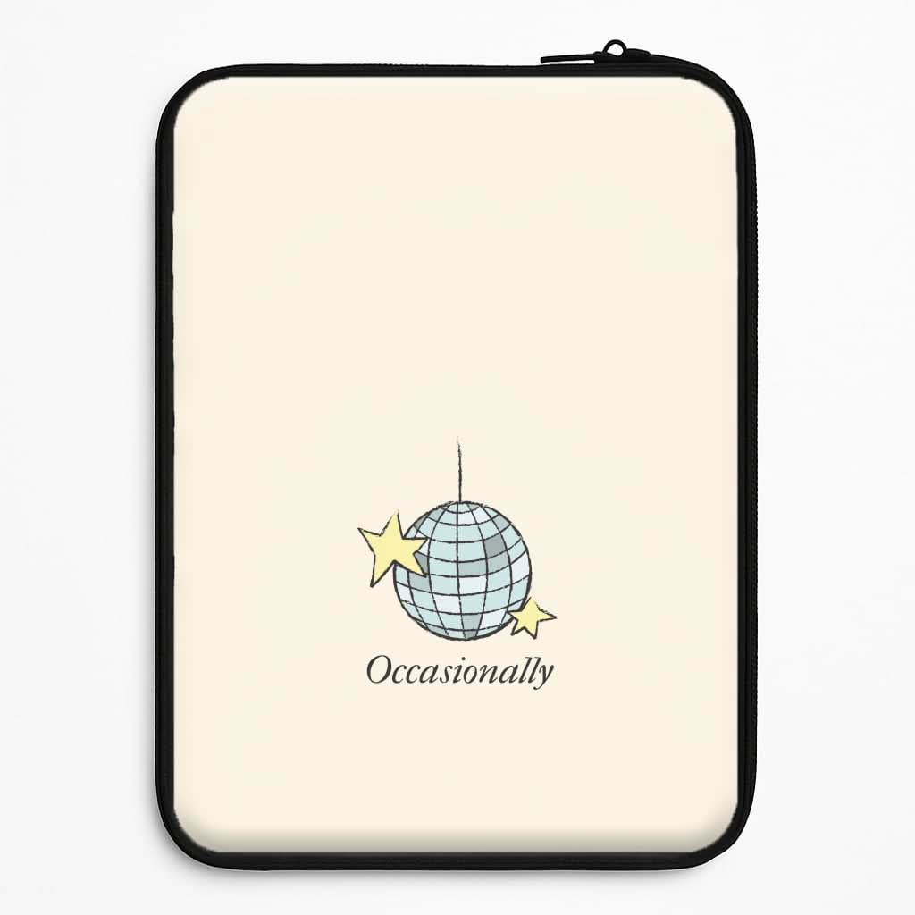 Ocasionally Discoball Laptop Sleeve