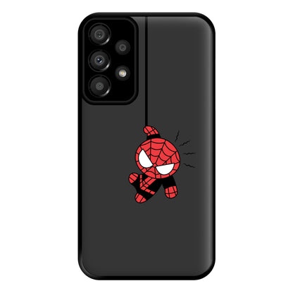 Gray Hanging Spider Hero Galaxy A33 Case