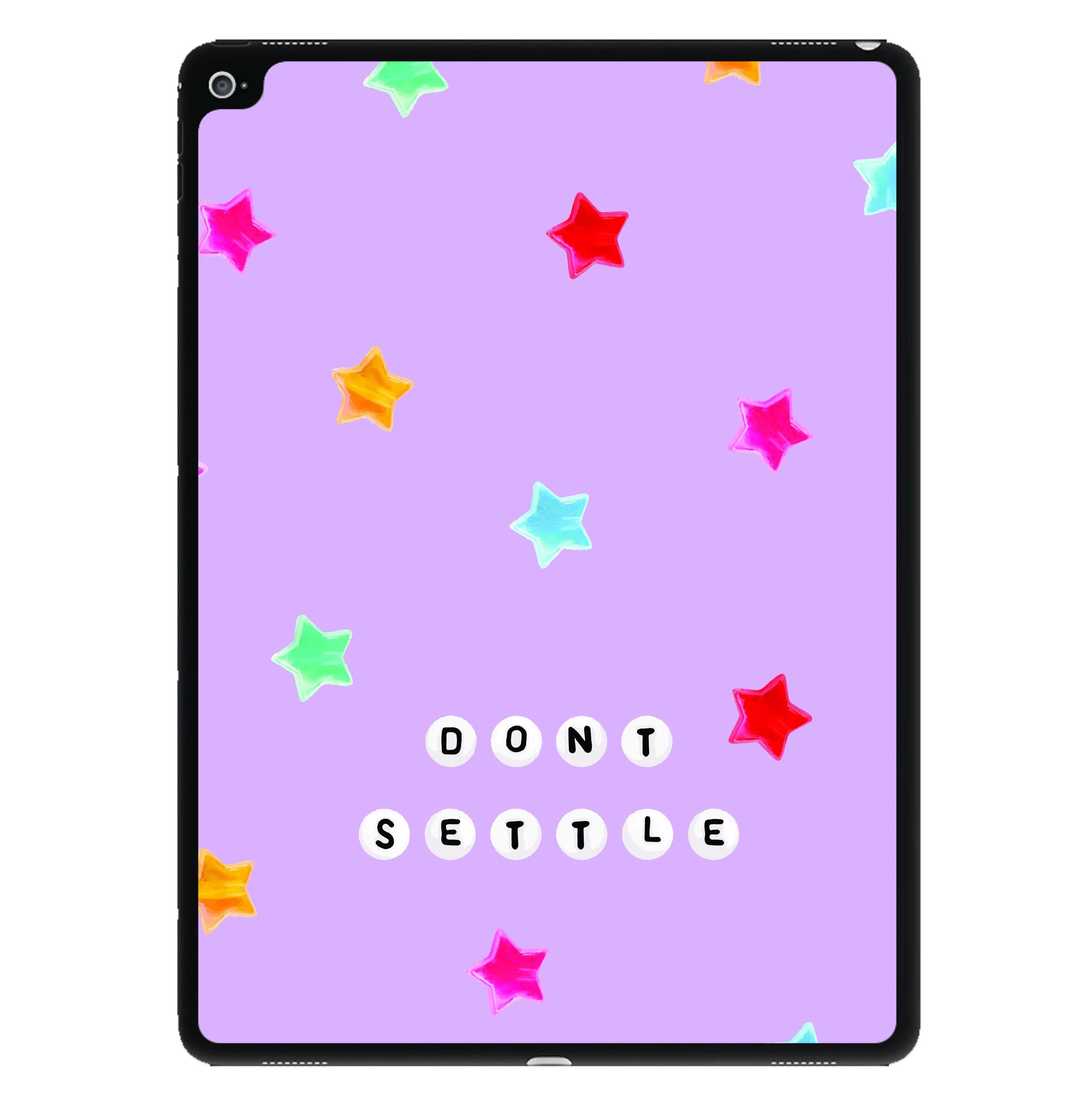 Don't Settle Star Gems Pattern iPad Case