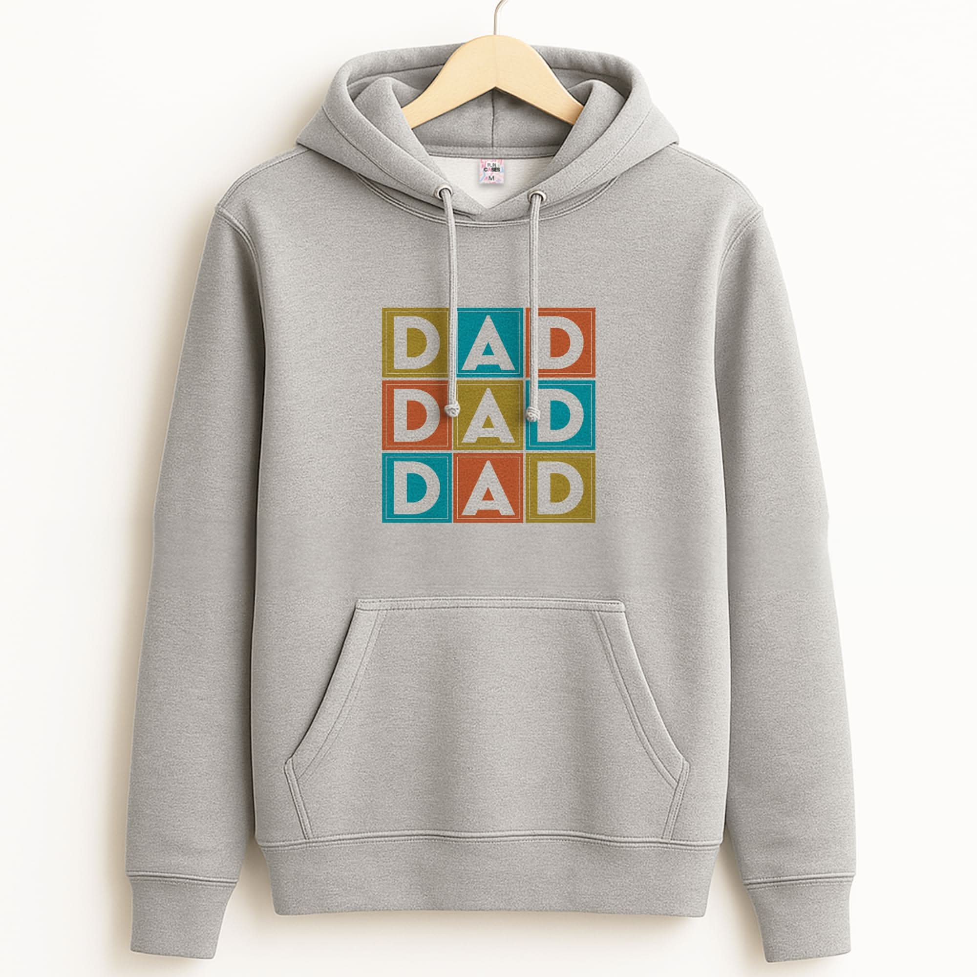 Dad Cubes Unisex Grey Hoodie