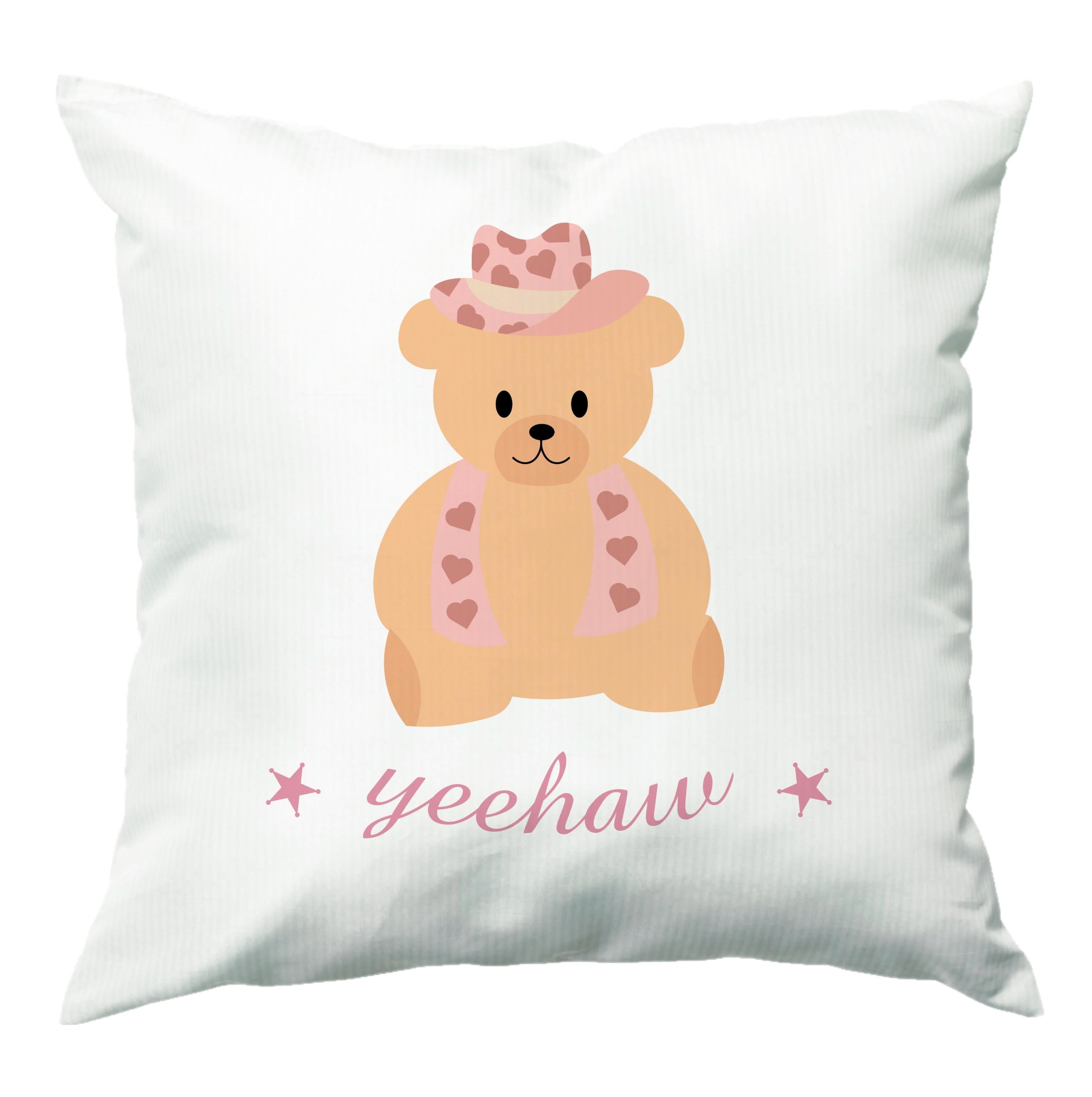 Yeehaw Teddy Bear Cushion