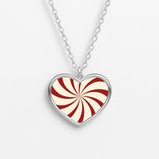 Peppermint Swirl Pattern Necklace 3