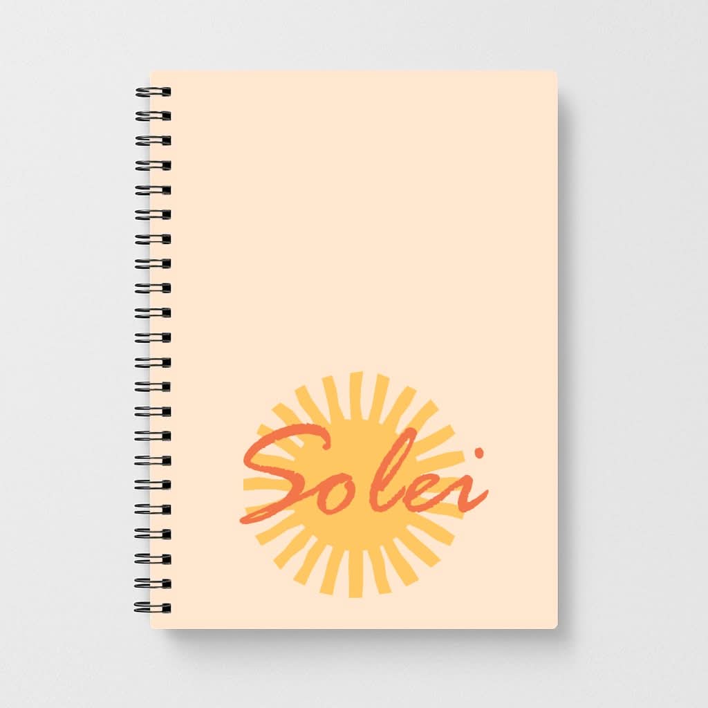 Abstract Sun Solei Notebook