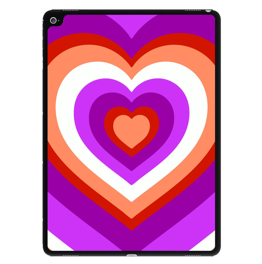 Lesbian Pride Heart iPad Case