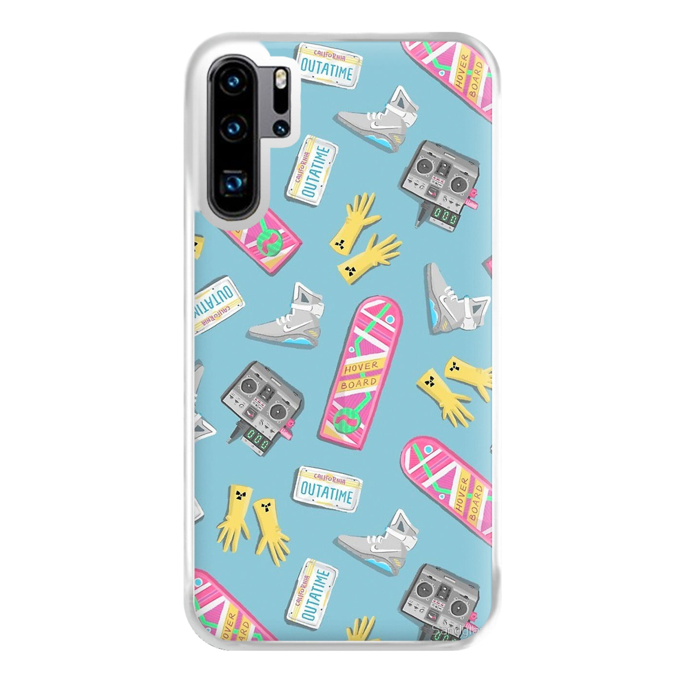 Back to the Future Pattern Phone Case