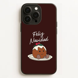 Christmas Pudding Plush Phone Case for Apple iPhone, Samsung Galaxy, Huawei and Google Pixel
