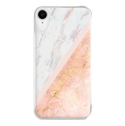 Marble and Rose Gold Phone Case