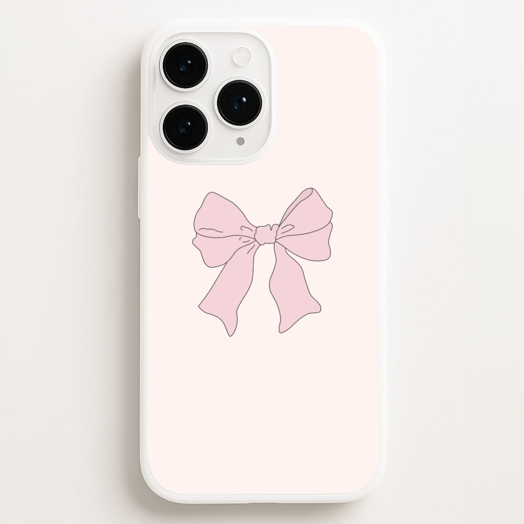 Bow - Clean Girl Aesthetic Phone Case for iPhone, Samsung Galaxy and Google Pixel