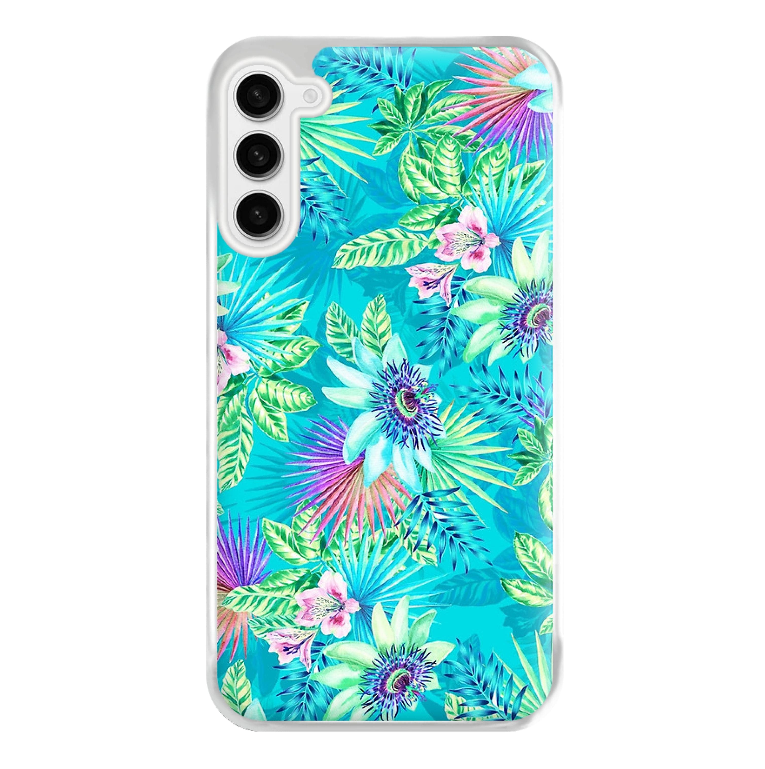 Blue Floral Pattern Phone Case