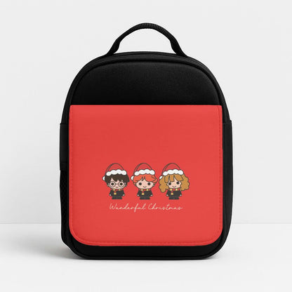 Wizards With Christmas Hats Insulated Lunch Bag