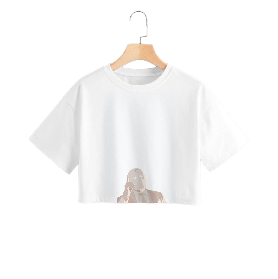 Pointing Up - Moon Knight Crop Top