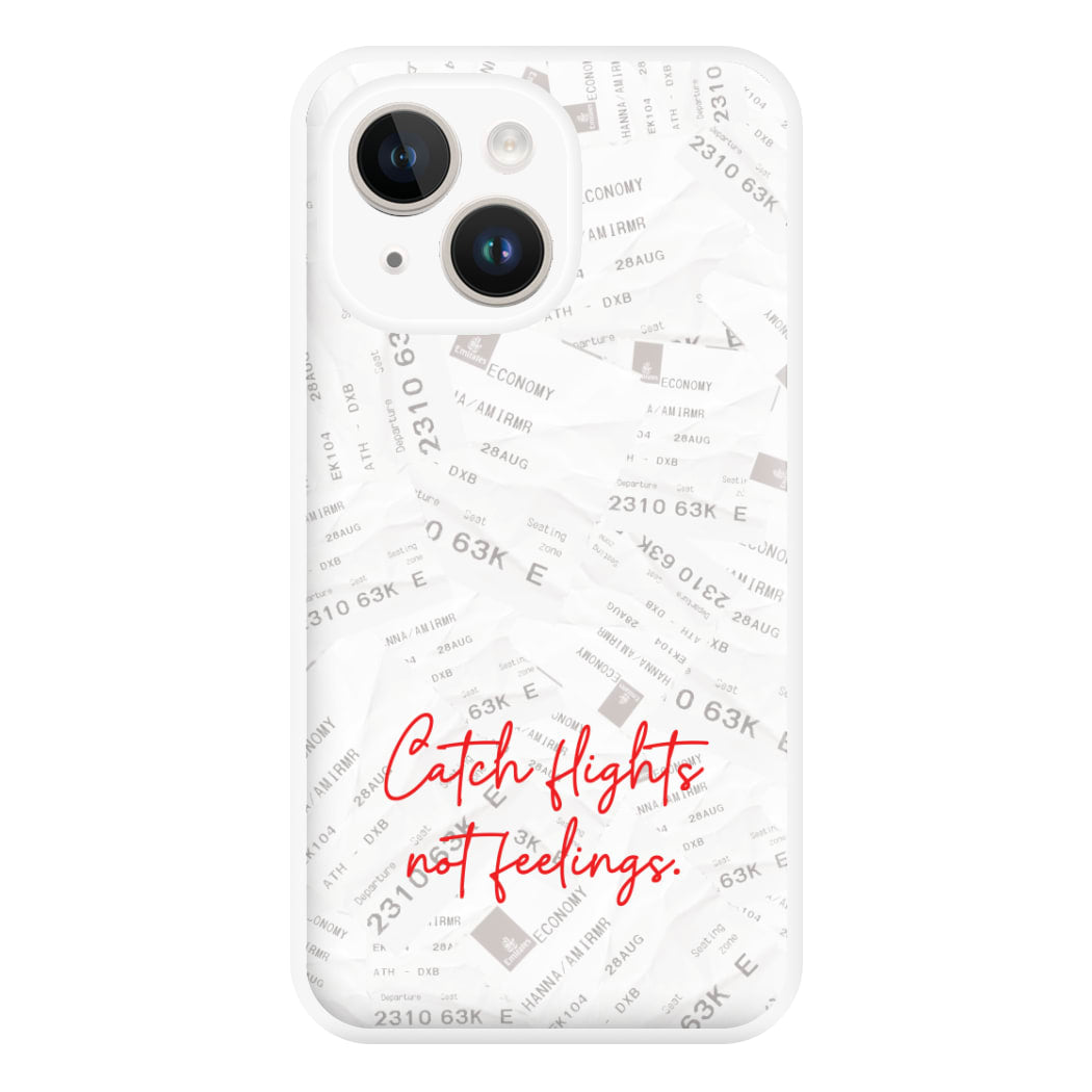 Catch Flights Not Feelings Collage iPhone 14 Plus Case