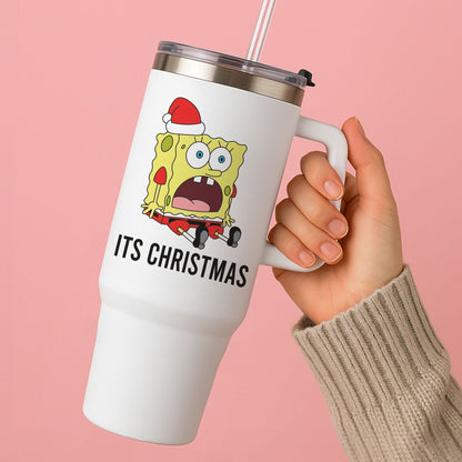 It's Christmas Cartoon Sponge Tumbler