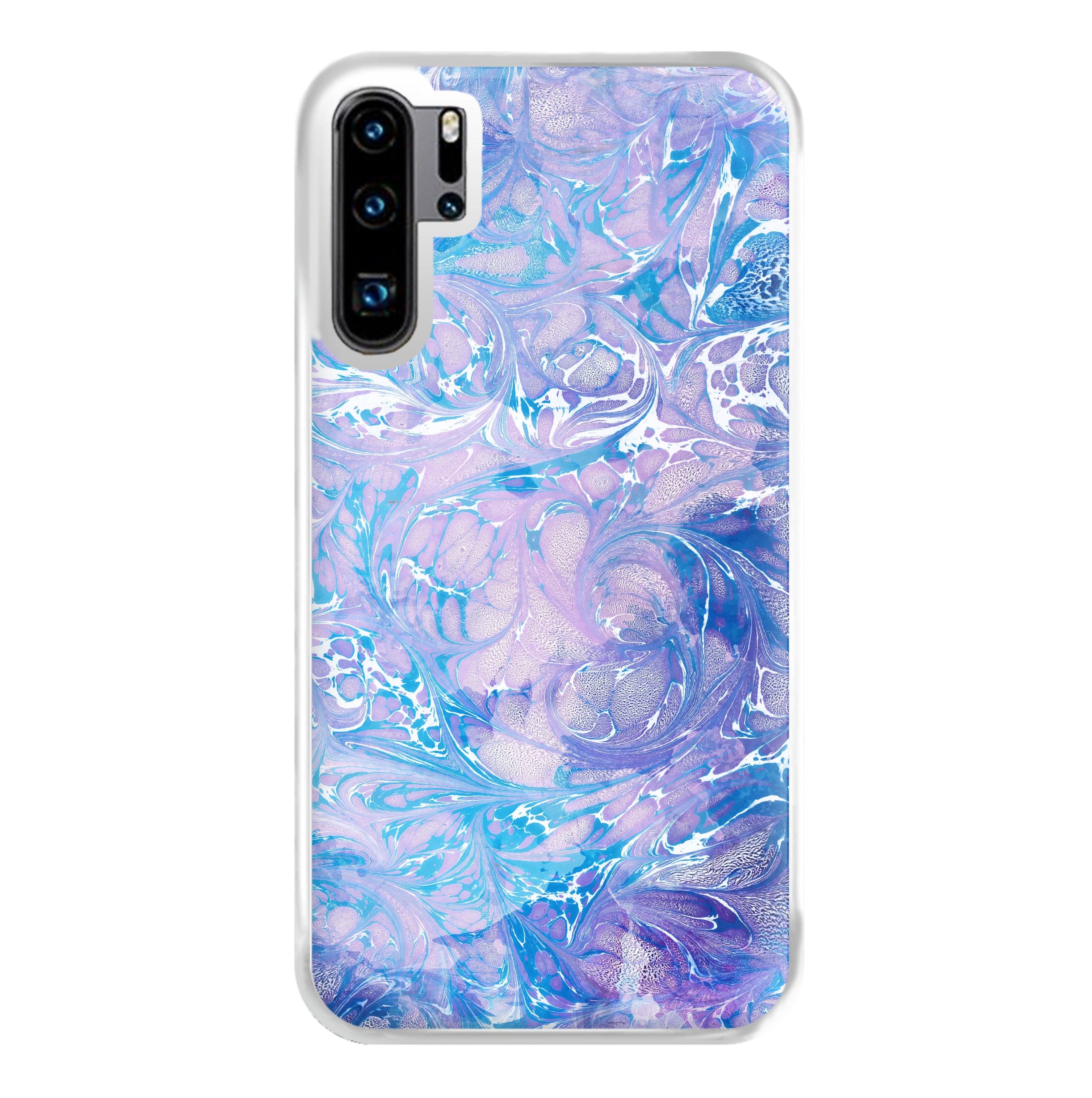 Sea Blue Swirly Marble Phone Case