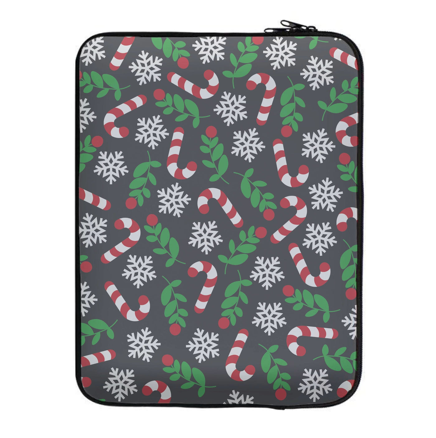 Snow Black Pattern Laptop Sleeve