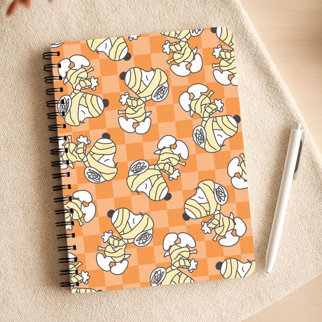 Mummy Cartoon Beagle Pattern Notepad