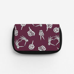 Skeleton Hands Pattern Pencil Case