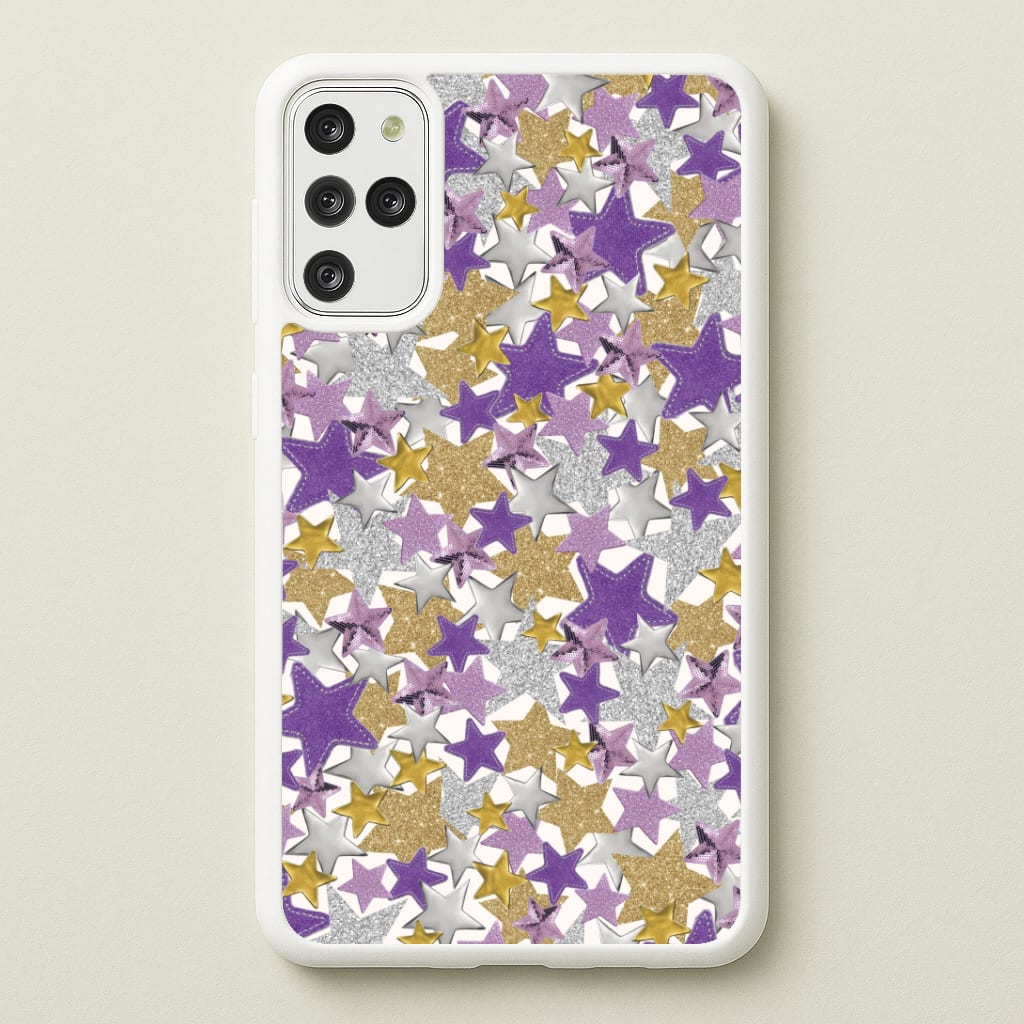 Mauve Stars Collage  Galaxy S20 Plus Case