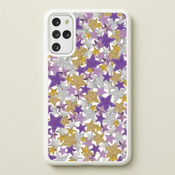 Mauve Stars Collage  Galaxy S20 Plus Case