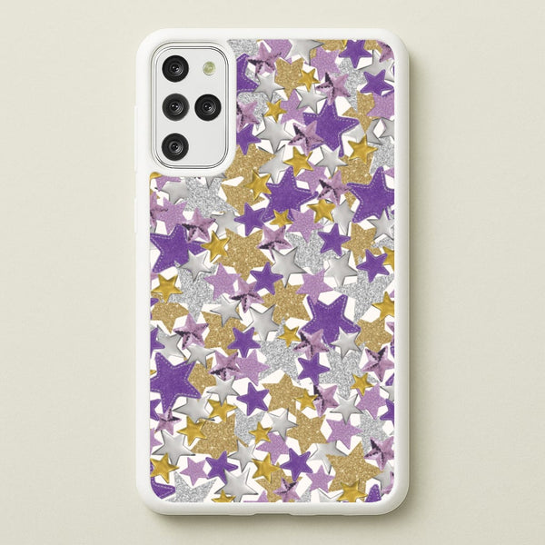 Mauve Stars Collage  Galaxy S20 Plus Case