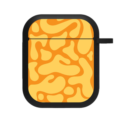 Yellow Blobs Abstract Pattern AirPods Case
