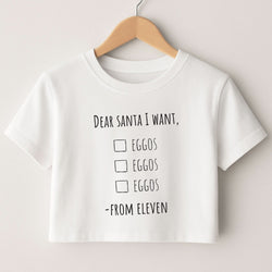 Eleven's Christmas List Crop Top