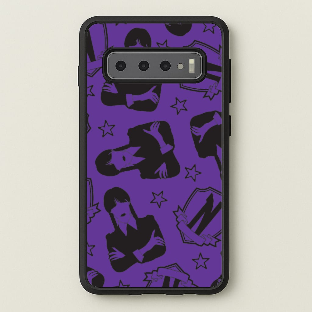 Wednesday Pattern Galaxy S10 Plus Case