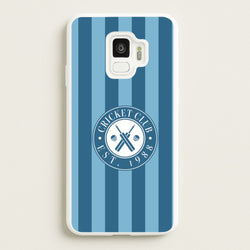 Stripey Cricket Badge Galaxy S9 Case