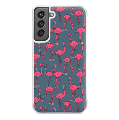 Basic Pink Flamingo Pattern Phone Case