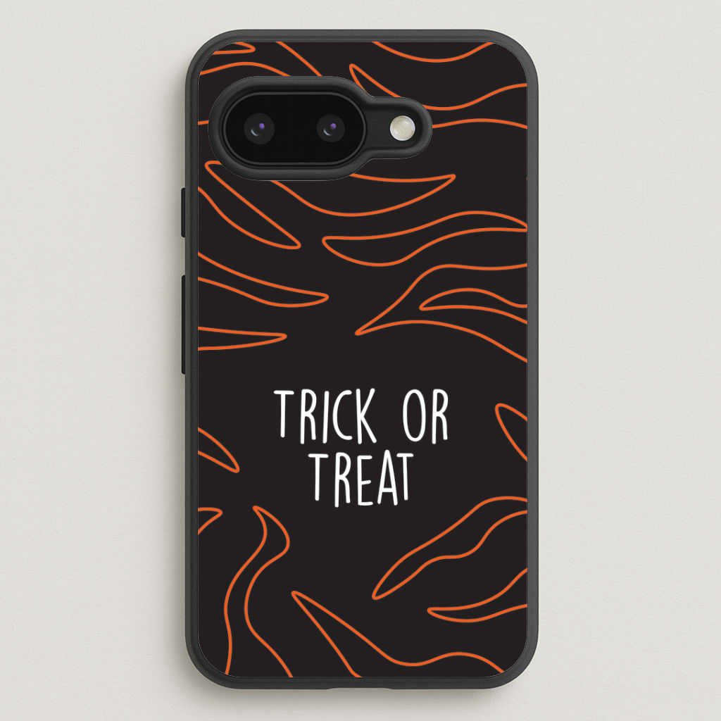 Zebra Print Trick Or Treat Google Pixel 9a Case