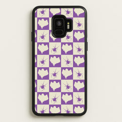 Spiders And Ghosts Checkered Pattern I Galaxy S9 Case