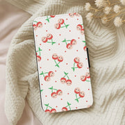 Cherry Angels Pattern Flip / Wallet Phone Case 5