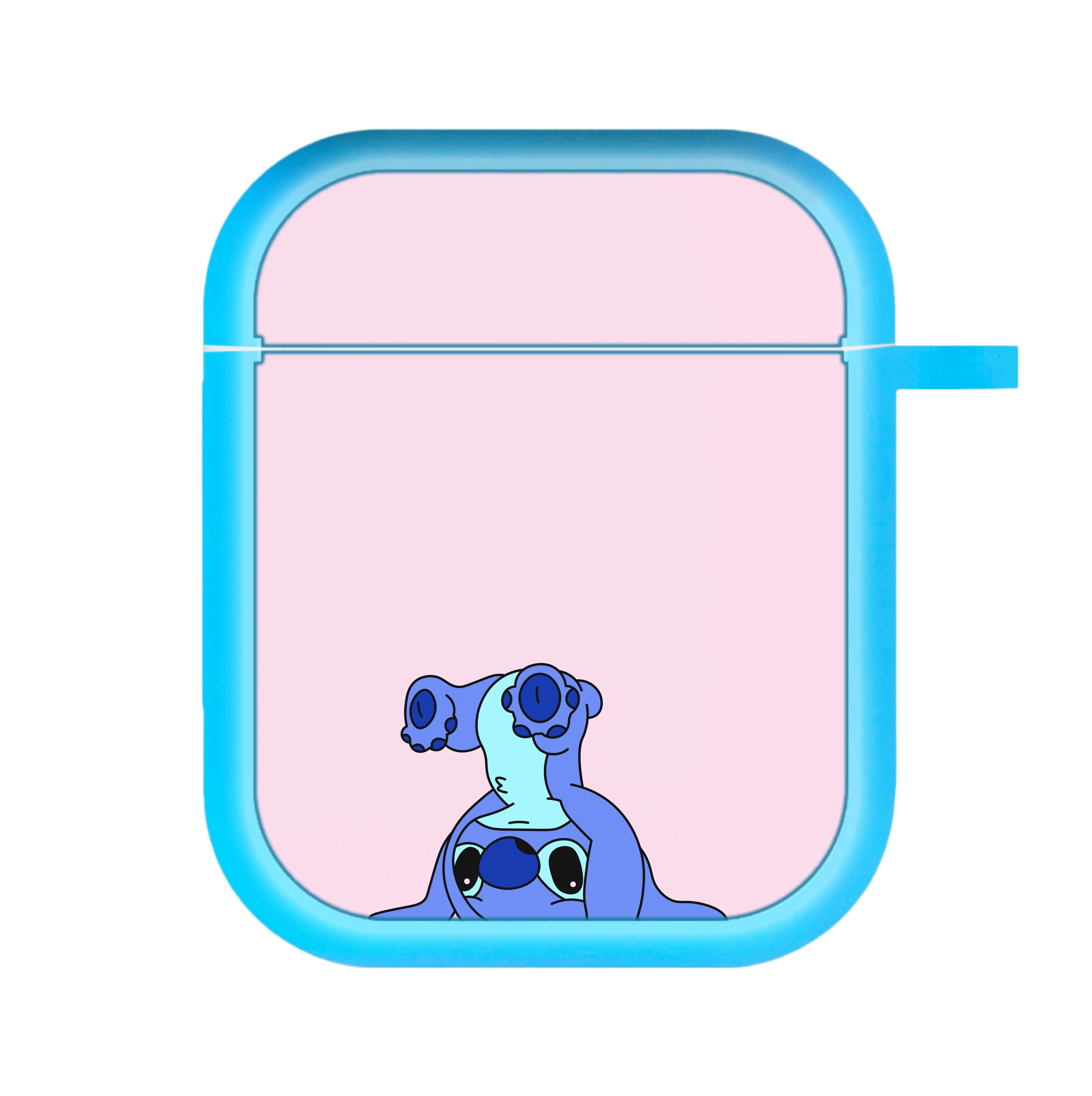 Cute Blue Alien Handstand AirPods Case